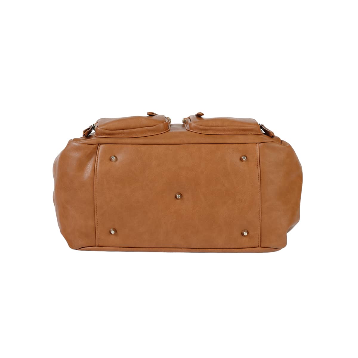 OiOi Faux Leather Carry All Nappy Bag - Tan