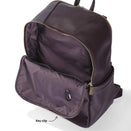 OiOi Faux Leather Multitasker Nappy Backpack - Mulberry