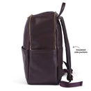 OiOi Faux Leather Multitasker Nappy Backpack - Mulberry