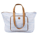 OiOi Fold Up Tote - Blue Stripe