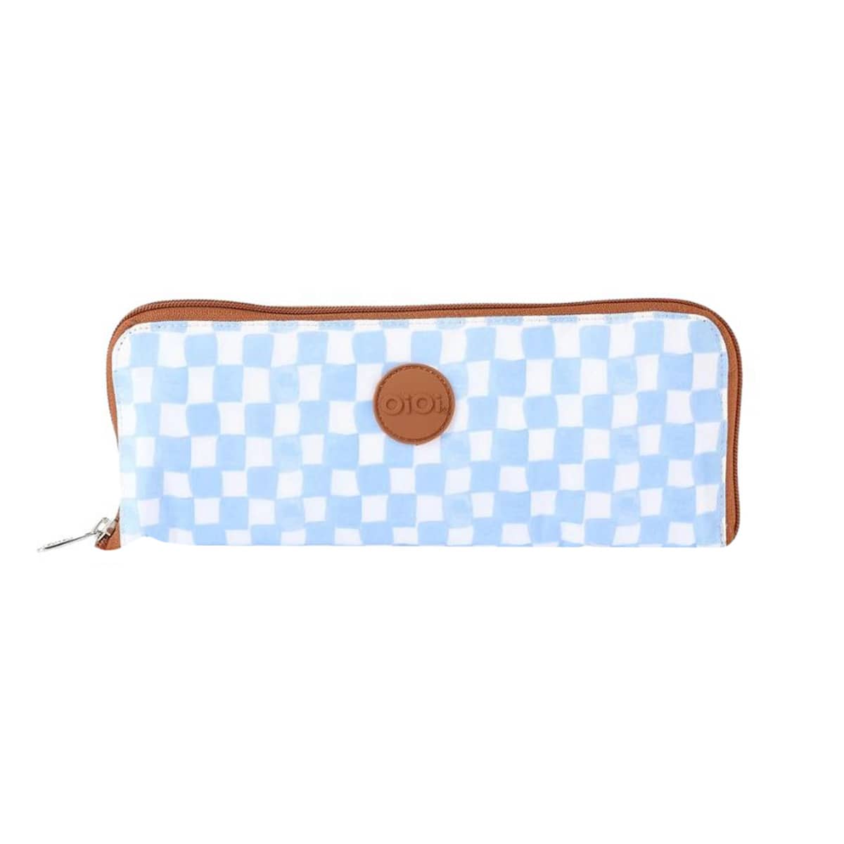 OiOi Fold Up Tote - Blue Check