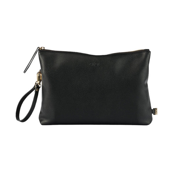 OiOi Nappy Pouch - Black Dimple