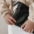 OiOi Nappy Changing Pouch - Black Dimple
