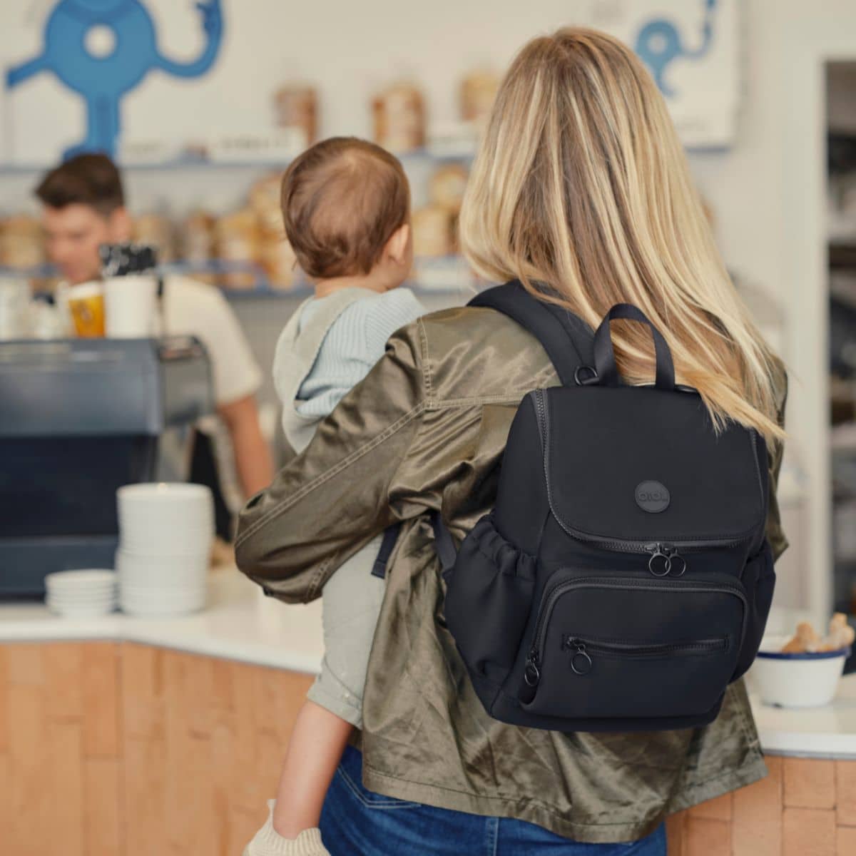 OiOi Neoprene Mini Signature Backpack - Black