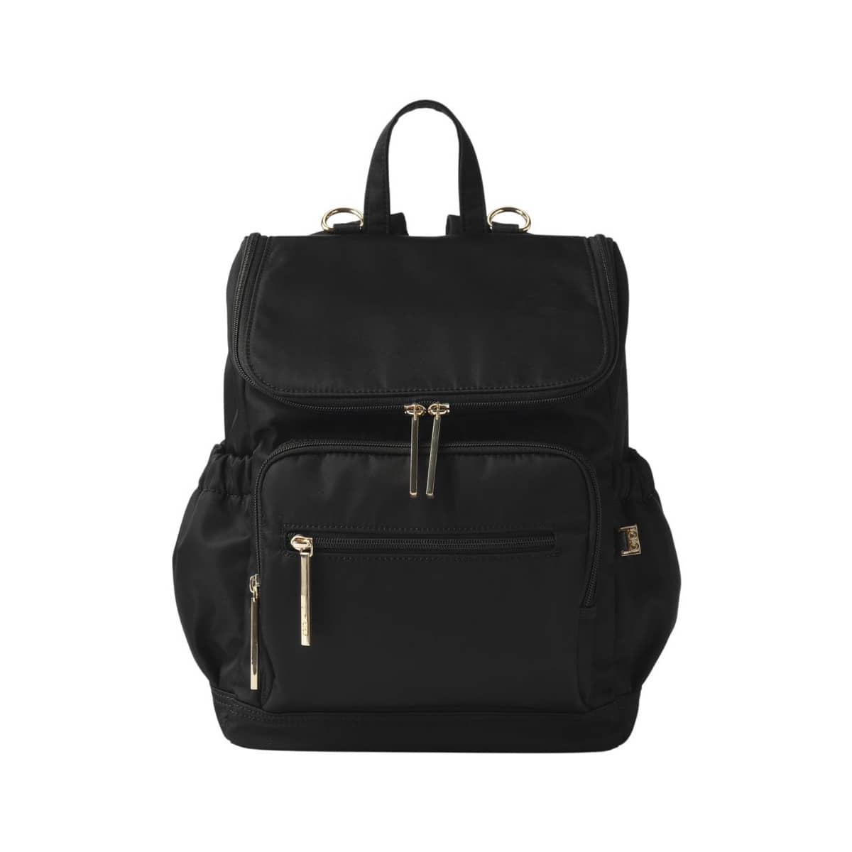 OiOi Nylon Mini Signature Backpack - Black