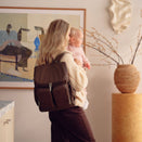 OiOi Signature Nappy Backpack - Chocolate Nylon