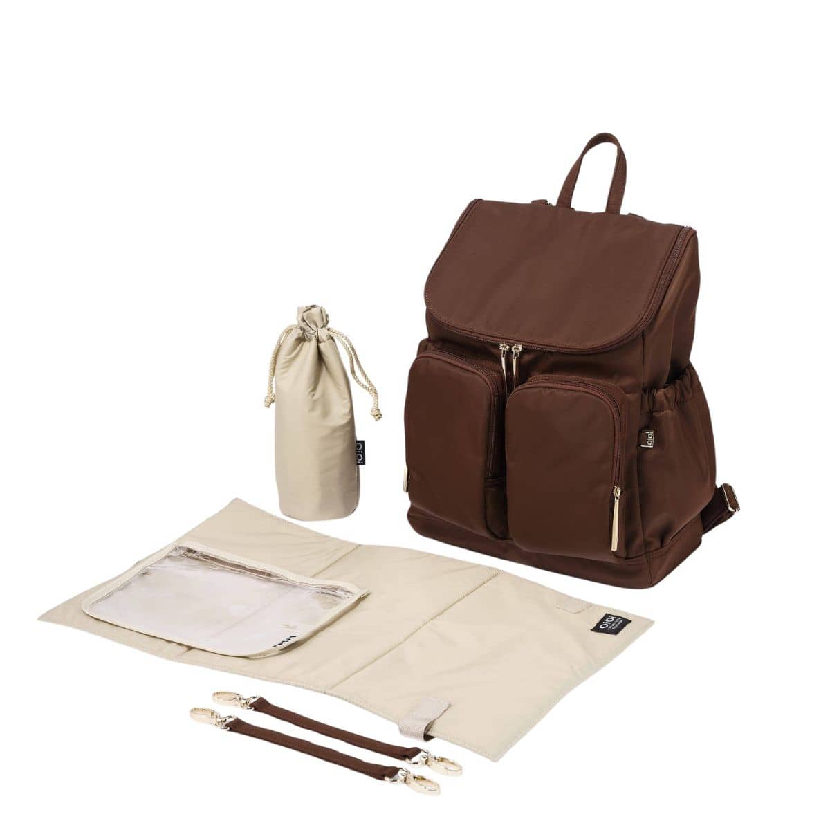 OiOi Signature Nappy Backpack - Chocolate Nylon