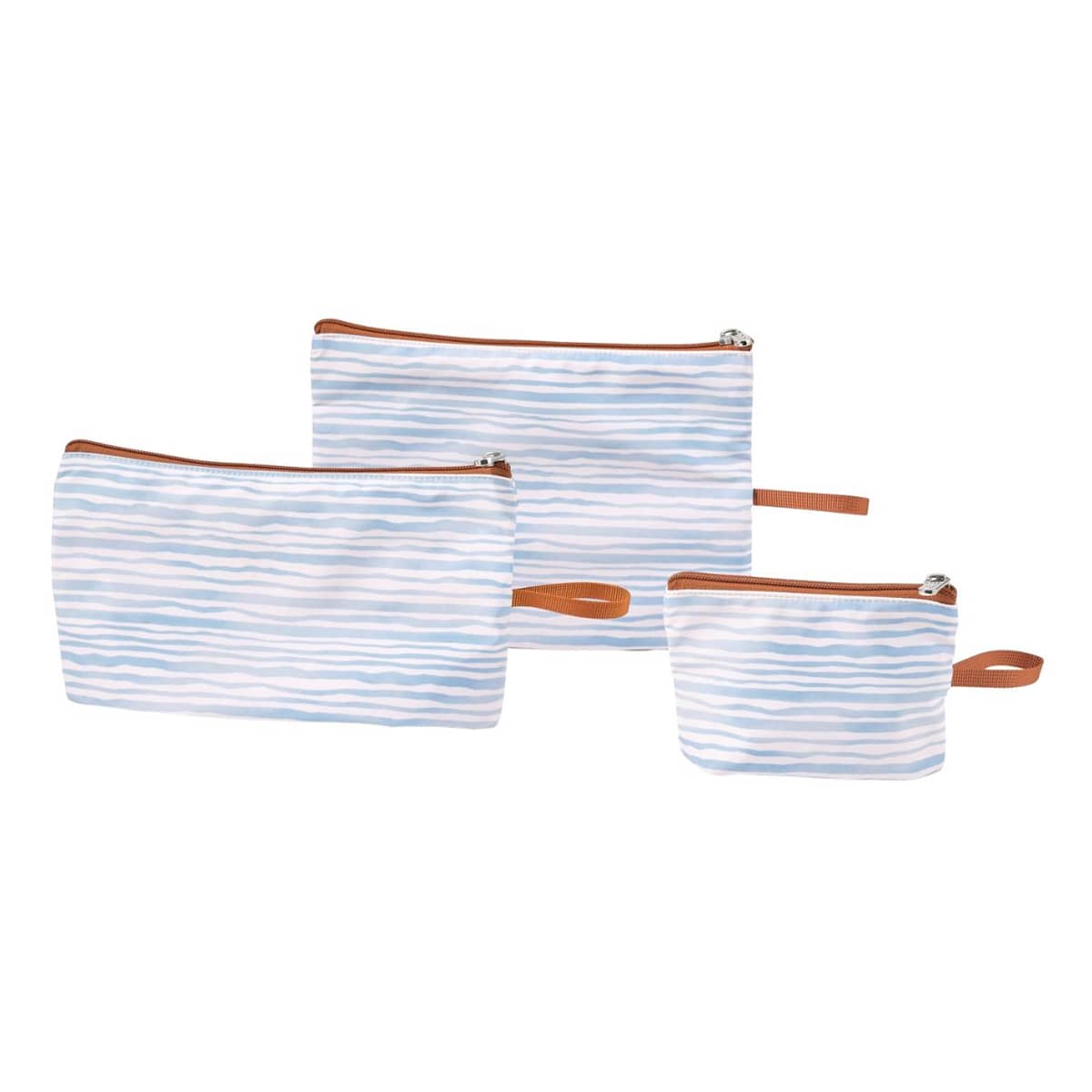 OiOi Packing Pouch Trio - Blue Stripe