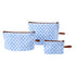 OiOi Packing Pouch Trio - Blue Check