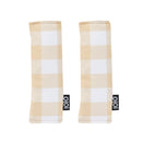 OiOi Reversible Pram Harness Cover Set - Gingham and Cozy Fleece