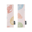 OiOi Reversible Pram Harness Cover Set - Seashells and Stripe