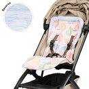 OiOi Reversible Pram Liner - Seashells / Stripe