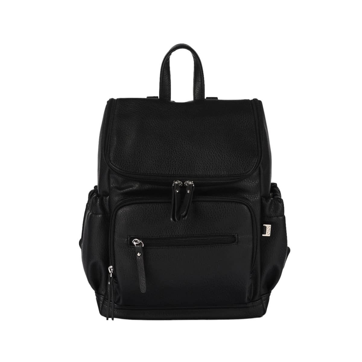 OiOi Vegan Leather Mini Signature Backpack - Black