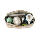OiOi Vegan Leather Multitasker Pram Caddy - Oat