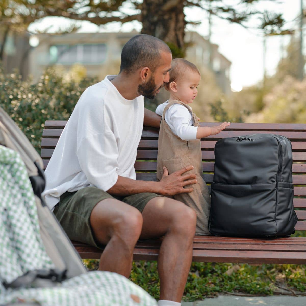 OiOi Weatherproof Multitasker Nappy Backpack - Black