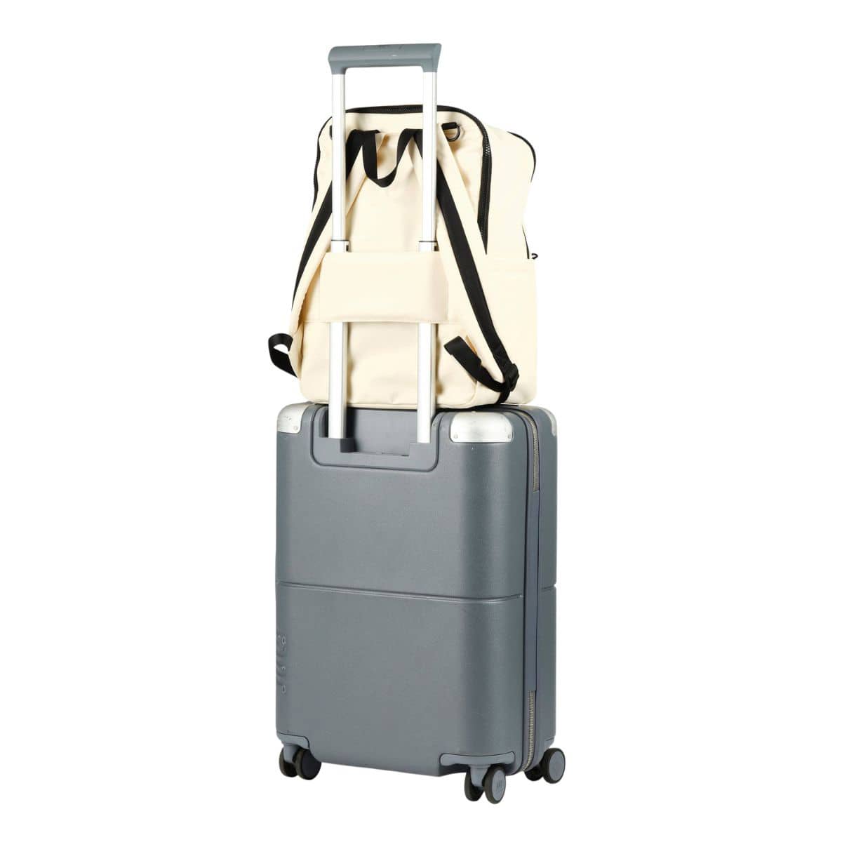 OiOi Multitasker Nappy Backpack - White Weatherproof