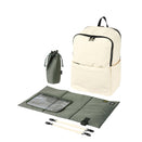 OiOi Multitasker Nappy Backpack - White Weatherproof