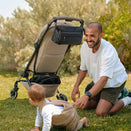OiOi Weatherproof Multitasker Pram Caddy - Black