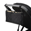 OiOi Diamond Quilt Stroller Organiser/Pram Caddy - Black