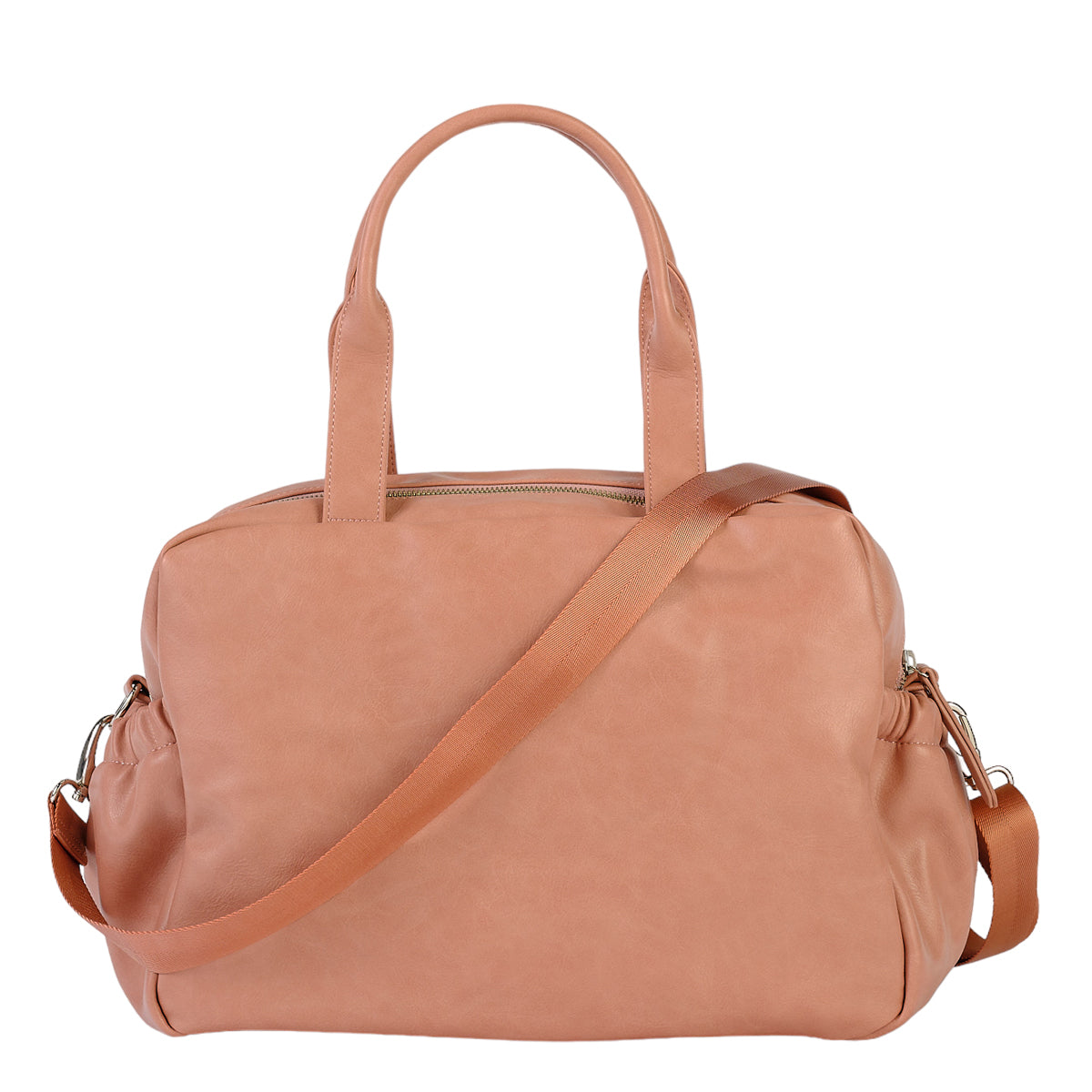 OiOi Faux Leather Carry All Nappy Bag - Dusty Rose 5.jpg