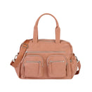 OiOi Faux Leather Carry All Nappy Bag - Dusty Rose