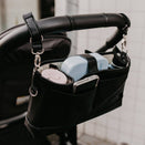 OiOi Faux Leather Stroller Organiser/Pram Caddy - Black