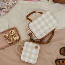 OiOi Maxi Insulated Lunch Bag - Beige Gingham