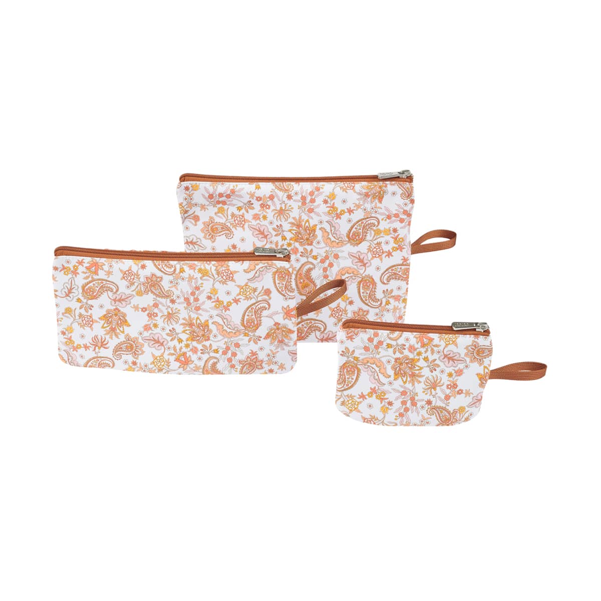 OiOi Packing Pouch Trio - Pink Paisley