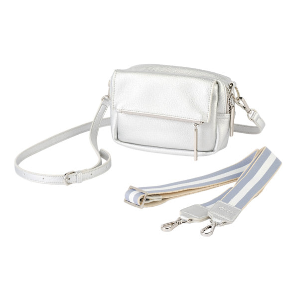 OiOi Playground Cross-Body Bag - Silver Dimple