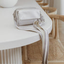 OiOi Playground Cross-Body Bag - Silver Dimple