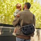OiOi Weatherproof Traveller Pram Caddy - Black