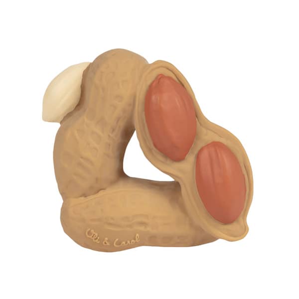 Oli & Carol Natural Rubber Teether - Paco the Peanut