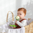 Oli & Carol 2 in 1 Rattle Toy and Teether - Cauliflower