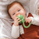 Oli & Carol 2 in 1 Rattle Toy and Teether - Cauliflower