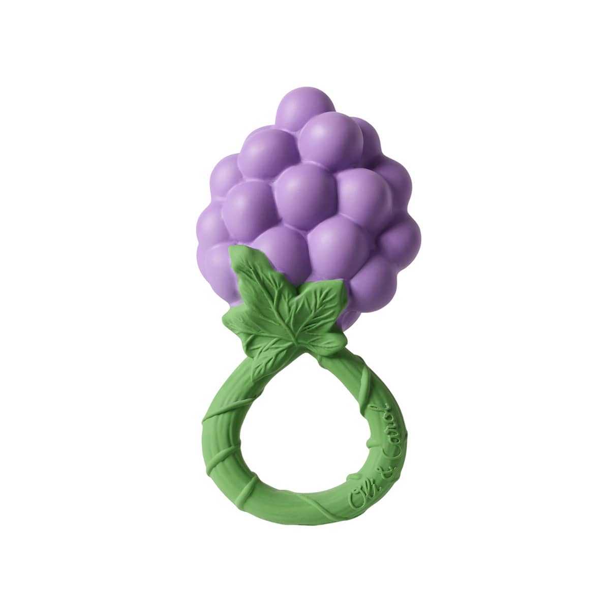 Oli & Carol 2 in 1 Rattle Toy and Teether - Grape