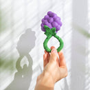 Oli & Carol 2 in 1 Rattle Toy and Teether - Grape