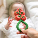 Oli & Carol 2 in 1 Rattle Toy and Teether - Tomato