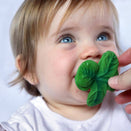 Oli & Carol Natural Rubber Chewy-to-Go Mini Teether - Eli the Clover
