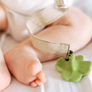 Oli & Carol Natural Rubber Chewy-to-Go Mini Teether - Eli the Clover