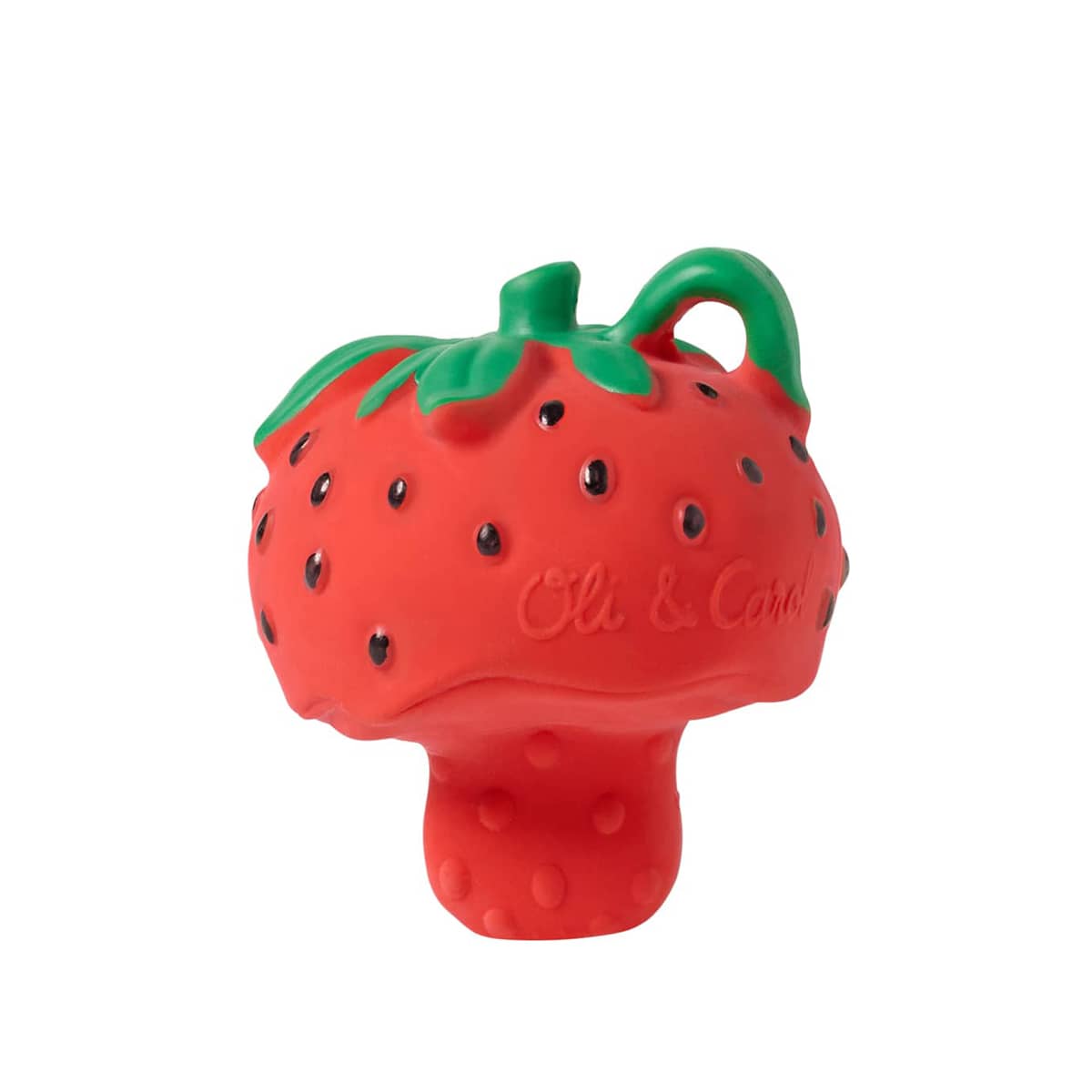 Oli & Carol Natural Rubber Chewy-to-Go Mini Teether - Sweetie the Strawberry