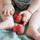Oli & Carol Natural Rubber Chewy-to-Go Mini Teether - Sweetie the Strawberry