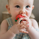 Oli & Carol Natural Rubber Chewy-to-Go Mini Teether - Sweetie the Strawberry