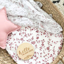 One.Chew.Three Wooden Milestone Plaques - Vintage Floral