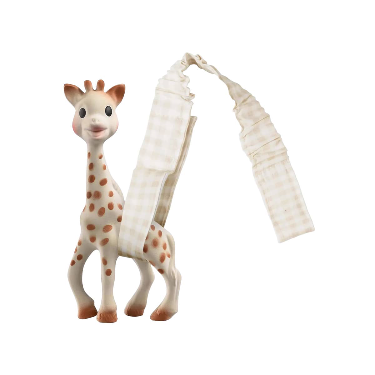 Outlook Toy Strap - Wheat Gingham