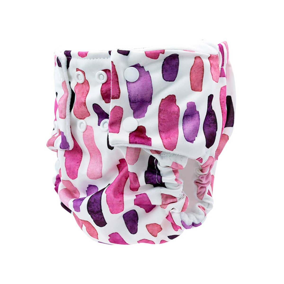Pea Pods One Size Reusable Nappy - Pink Watercolour