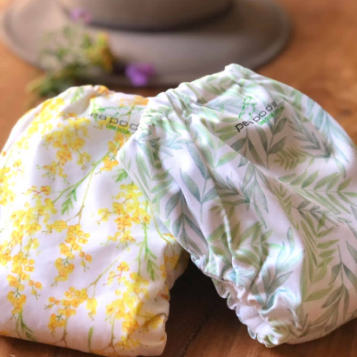 Pea Pods One Size Reusable Nappy - Recycled Fabric