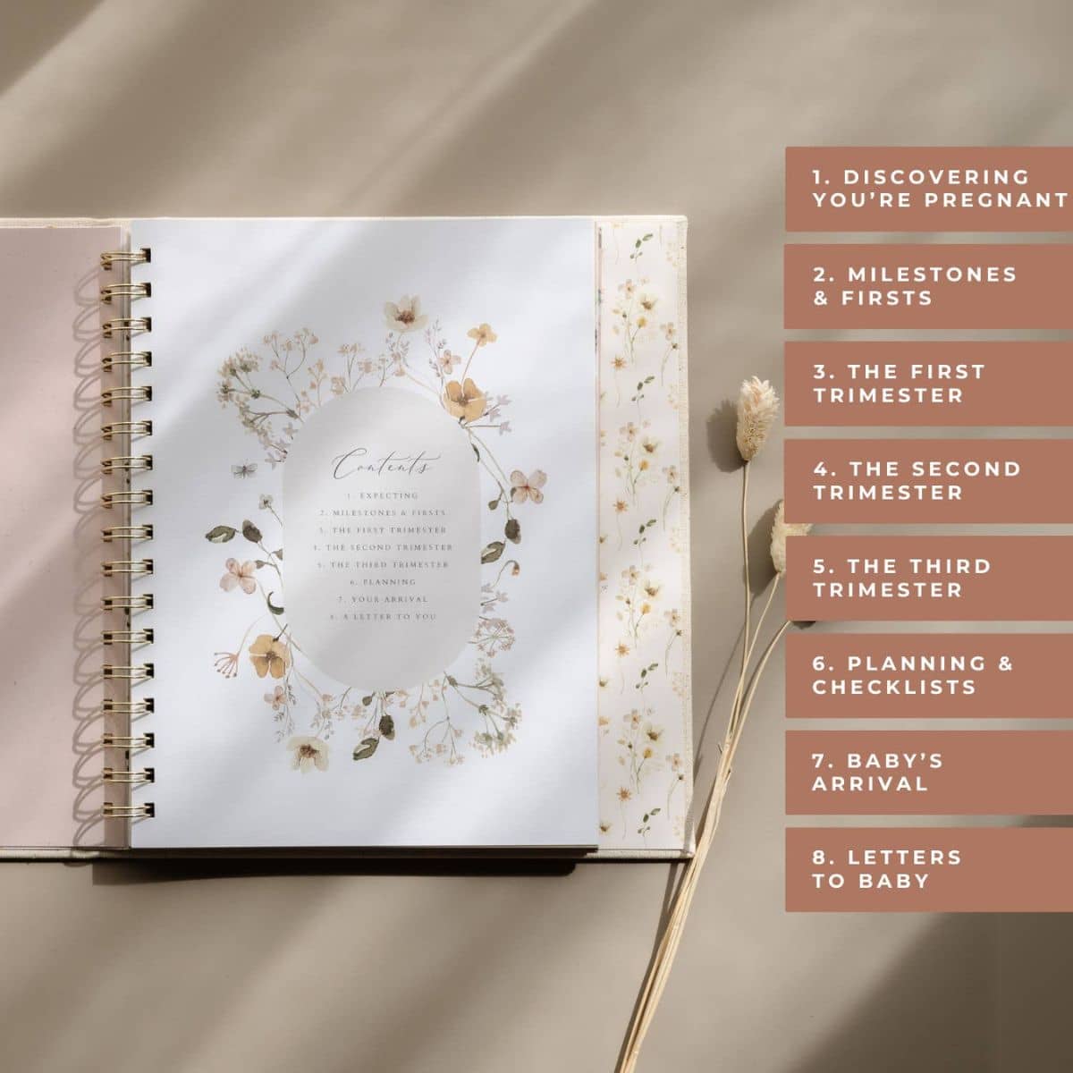 Peachly Audrey Pregnancy Journal - Beige