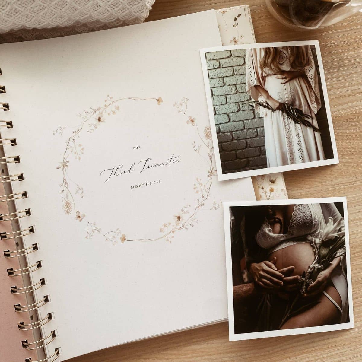 Peachly Audrey Pregnancy Journal - Beige
