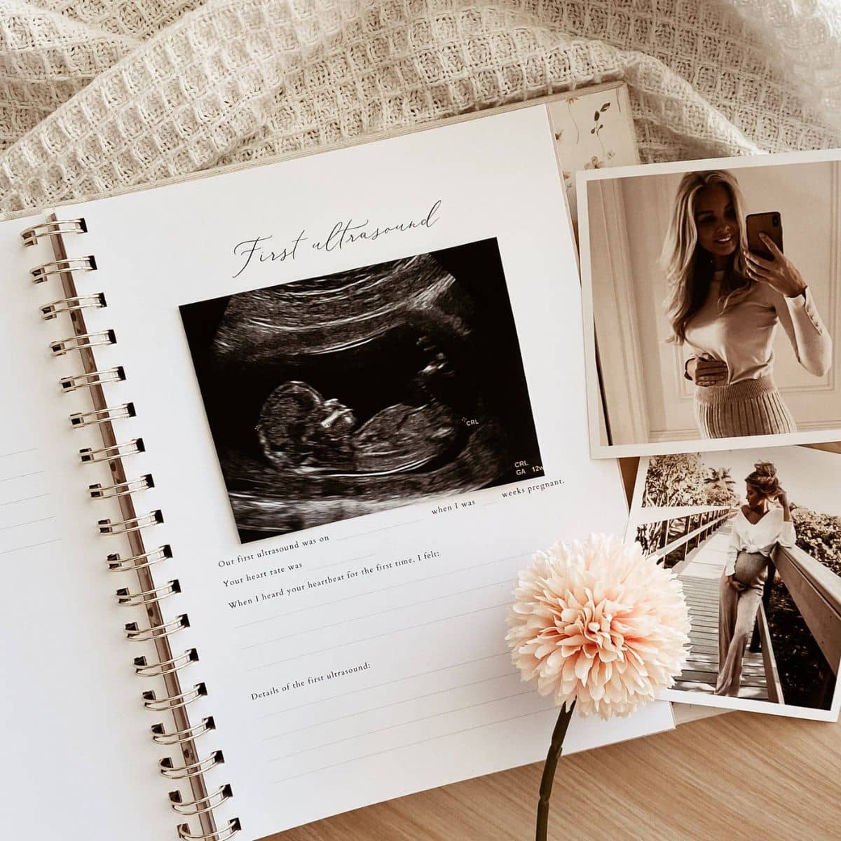 Peachly Audrey Pregnancy Journal - Beige