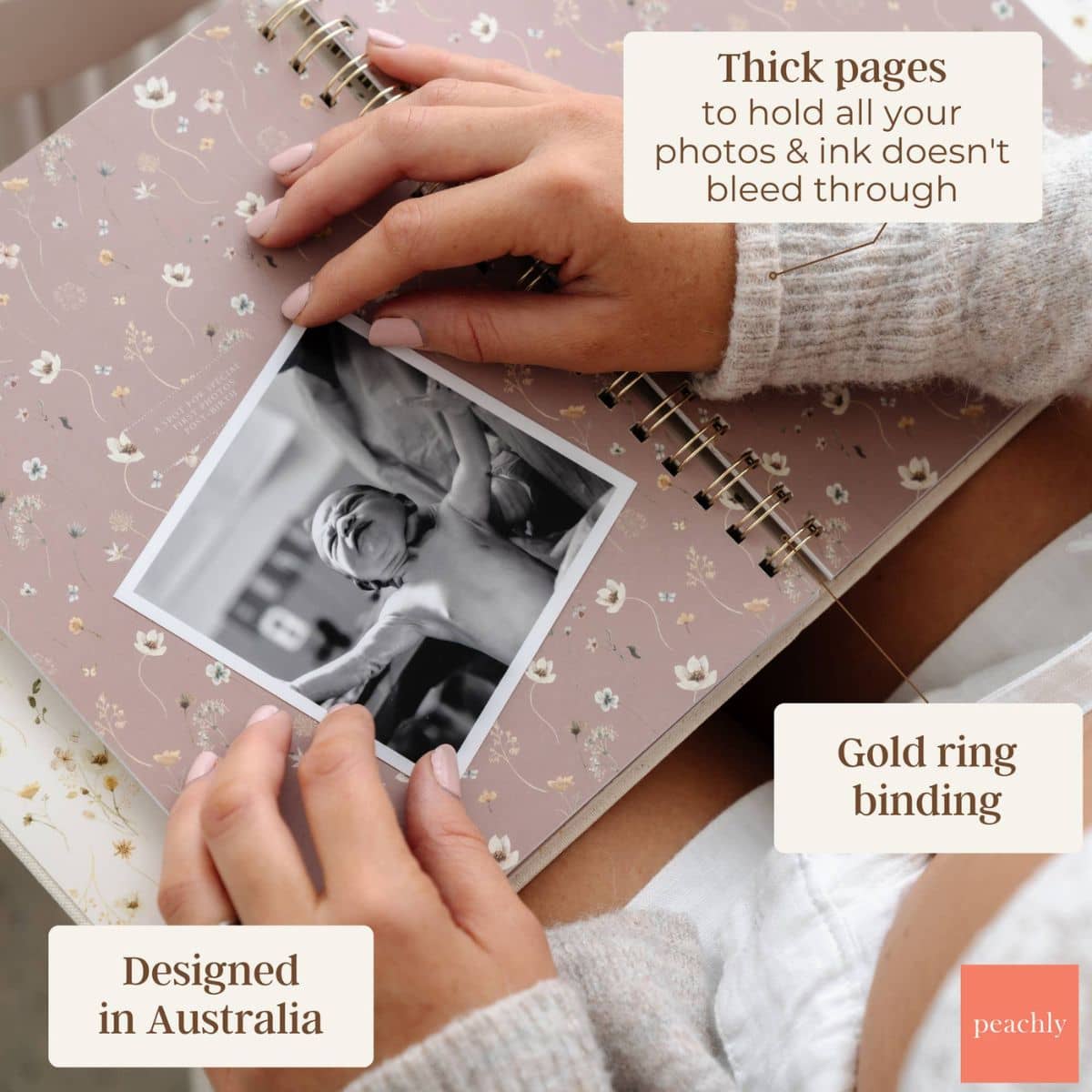 Peachly Audrey Pregnancy Journal - Beige